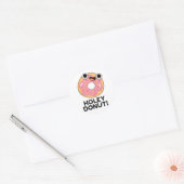 Holey Donut Funny Food Pun Ronde Sticker (Envelop)