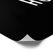 Holey Koe Funny Animal Pun Dark BG Poster (Hoek)