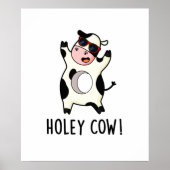 Holey Koe Funny Animal Pun Poster (Voorkant)