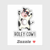 Holey Koe Funny Animal Pun Sticker (Vel)