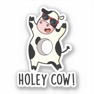 Holey Koe Funny Animal Pun Sticker