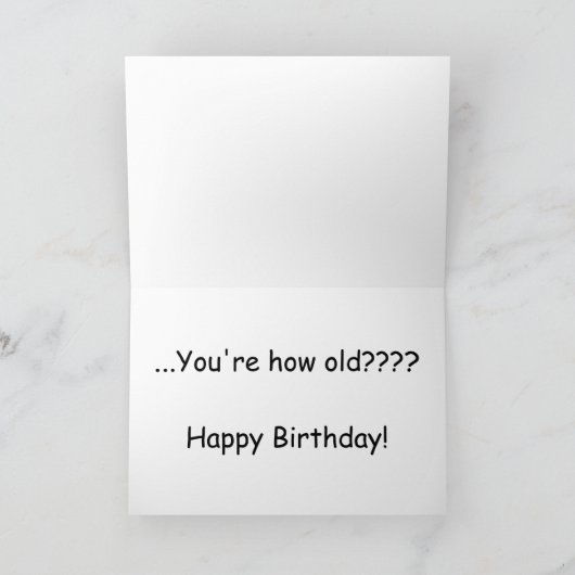 Holey Moley Funny Birthday Kaart (groot afdrukken) (Binnen)