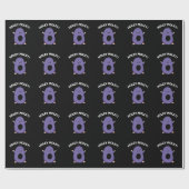 Holey Moley Funny Mole Pun Dark BG Cadeaupapier (Vlak)