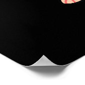 Holey Moley Funny Mole Pun Dark BG Poster (Hoek)