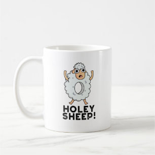Holey Sheep Funny Animal Pun Koffiemok