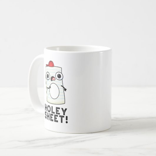 Holey Sheet Funny Paper Koffiemok (Voorkant links)
