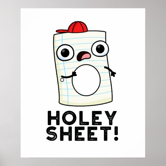 Holey Sheet Funny Paper Poster (Voorkant)