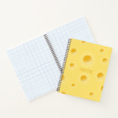 Holey Swiss Cheese Personalized Yellow Cheesy Notitieboek (Binnen)