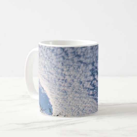 Holeywolken in zonsopgang koffiemok (Voorkant links)