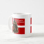 Holger Danske 11 oz Classic White Mok (Voorkant links)