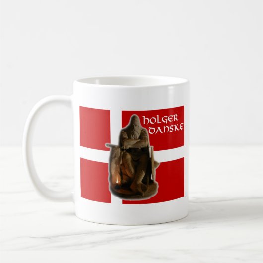Holger Danske 11 oz Classic White Mok (Links)