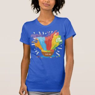 Holi Bowl met Powder Splashing T-shirt