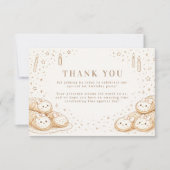 Holi Cannoli Sweet Bakery 1st Birthday Bedankkaart (Voorkant)