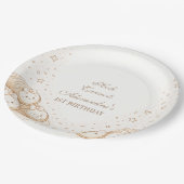 Holi Cannoli Sweet Bakery 1st Birthday Papieren Bordje (Gekanteld)