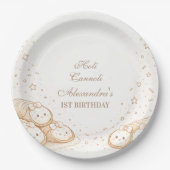 Holi Cannoli Sweet Bakery 1st Birthday Papieren Bordje (Voorkant)