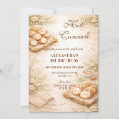 Holi Cannoli Whimsical Bakery 1e Verjaardag Kaart (Voorkant)