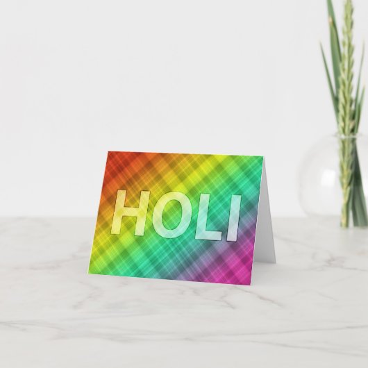 holi feestdagen kaart (Voorkant)
