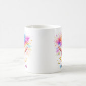 Holi Festival Hands Throwing Koffiemok (Center)