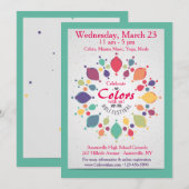 Holi Festival uitnodiging (Voorkant / Achterkant)