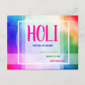 Holi Festival van Colors Uitnodiging Briefkaart (Voorkant)