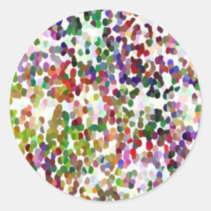 HOLI - Festival van kleuren - Elegante MultiColor Ronde Sticker