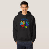 Holi Festival vrouwen en kinderen Hoodie (Voorkant volledig)