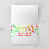 Holi Hai met kleurrijke Stippen en streaks Kaart (Binnen)