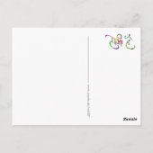 HOLI HAI sanskrit 1 + uw ruggengraat. Briefkaart (Achterkant)