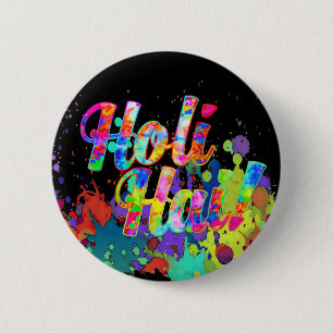 Holi Hai. - Spreid het Holi-bericht uit Ronde Button 5,7 Cm
