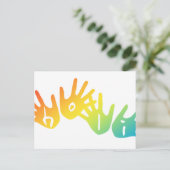 holi handen briefkaart (Staand voorkant)