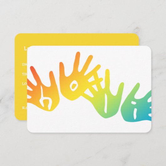 holi handen kaart (Voorkant / Achterkant)