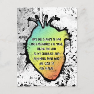 Holi Heart Festival van Liefde en Kleur Briefkaart