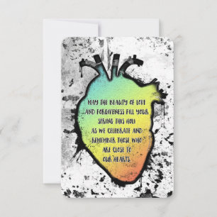 Holi Heart Festival van Liefde en Kleur Kaart