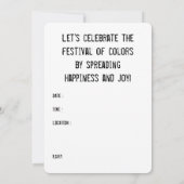 Holi Heart, sanskrit Kaart (Achterkant)