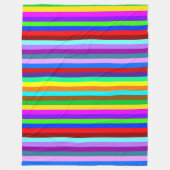 HOLI kleurde Stripes patroon + uw ideeën Fleece Deken (Voorkant)
