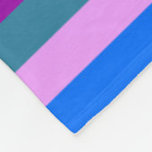 HOLI kleurde Stripes patroon + uw ideeën Fleece Deken (Hoek)