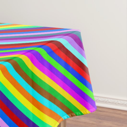 HOLI kleurde Stripes patroon + uw ideeën Tafelkleed (Voorbeeld)