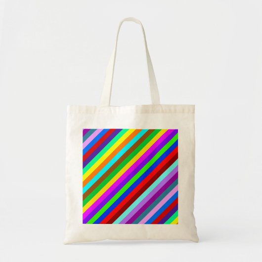 HOLI kleurde Stripes patroon + uw ideeën Tote Bag (Voorkant)