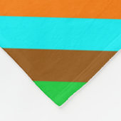 HOLI kleurde Stripes zwaaien patroon + uw ideeën Fleece Deken (Hoek)