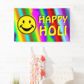 HOLI-kleurige zachte strips - uw ideeën Spandoek (Insitu)