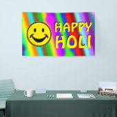 HOLI-kleurige zachte strips - uw ideeën Spandoek (Beurs)