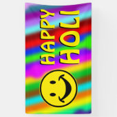 HOLI-kleurige zachte strips - uw ideeën Spandoek (Verticaal)