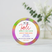 Holi poeder en ogen kaart (Staand voorkant)