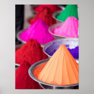Holi-poederverf Poster