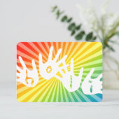 holi - regenboogstralen kaart (Staand voorkant)