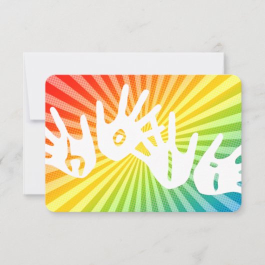 holi - regenboogstralen kaart (Voorkant)
