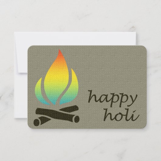 holi-regenboogvlam kaart (Voorkant)