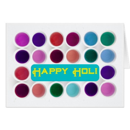 Holi Spring Festival Color Dye Pots (Voorkant Horizontaal)