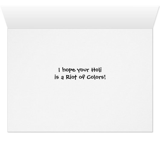 Holi Spring Festival Riot of Colors (Binenzijde Horizontaal (Onderkant))