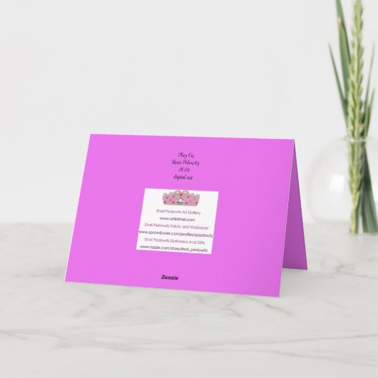 Holi verf splash bloemige rangoli feestdagen kaart (Achterkant)